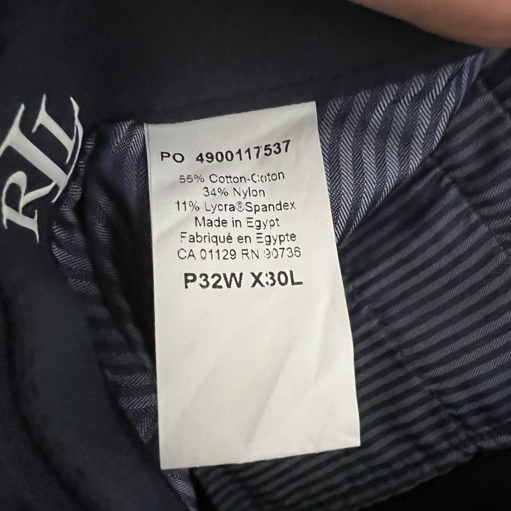 Lauren Ralph Lauren Men's Norton Classic Fit Stretch Dress Pants Navy Size 32x30 - Picture 4 of 8